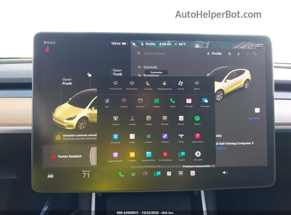 5YJYGDED7MF106065 2021 TESLA MODEL Y Black 