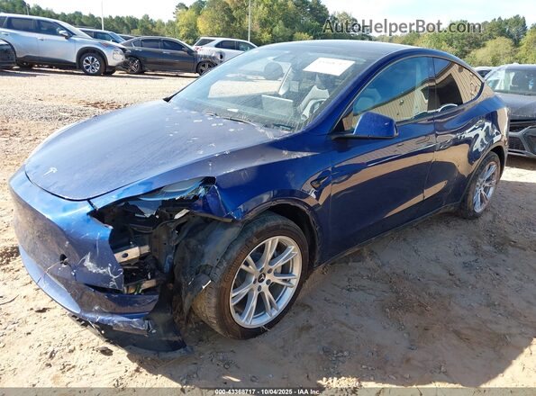 5YJYGDEE0LF011757 2020 TESLA MODEL Y Blue Передня ліва чверть