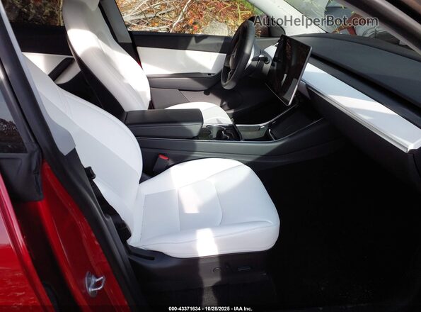 5YJYGDEE1LF036537 2020 TESLA MODEL Y Red Vista interior delantera