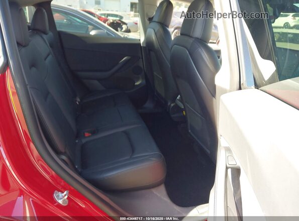 5YJYGDEE1MF298754 2021 TESLA MODEL Y Red VIN sticker view