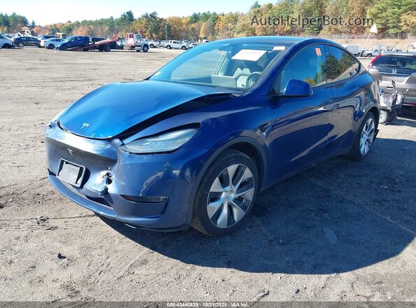 5YJYGDEE2LF016684 2020 TESLA MODEL Y Синий Передняя левая четверть