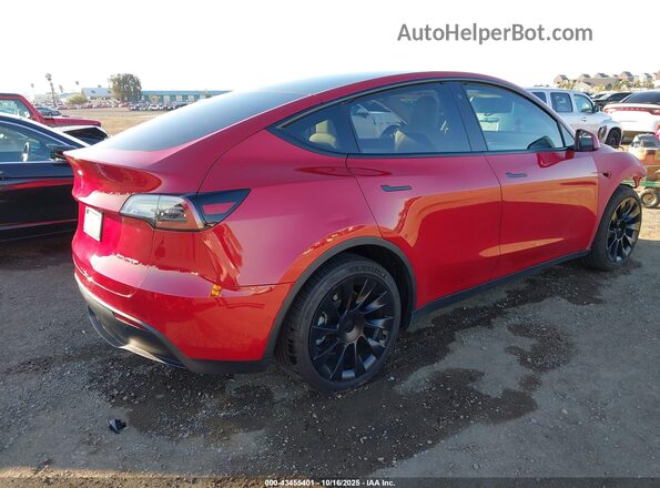 5YJYGDEE4LF024043 2020 TESLA MODEL Y Red Задня права чверть