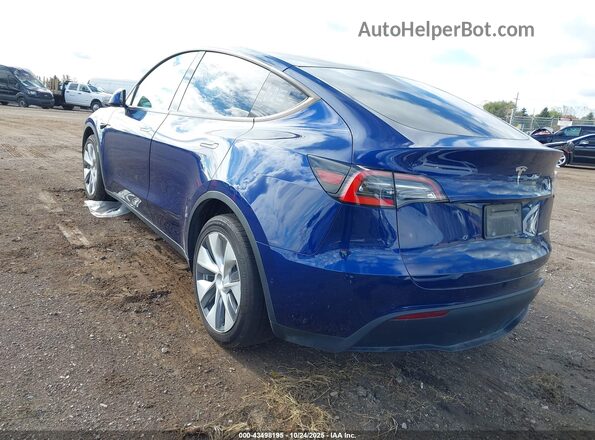 5YJYGDEE5MF065914 2021 TESLA MODEL Y Blue Rear left