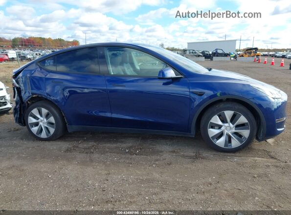 5YJYGDEE5MF065914 2021 TESLA MODEL Y Blue Instrument cluster view