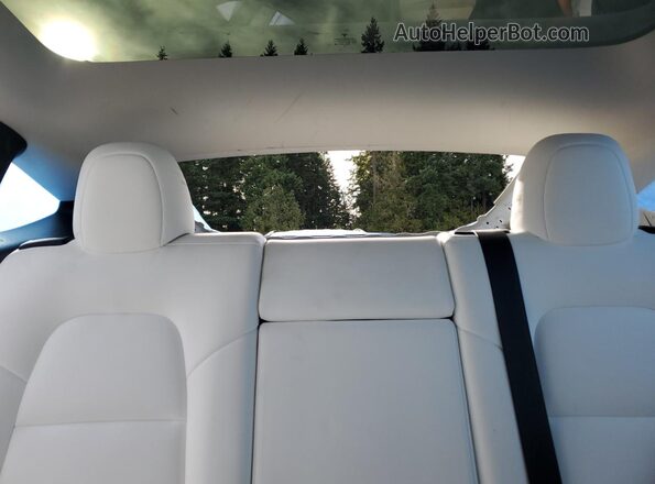 5YJYGDEE6LF023427 2020 TESLA MODEL White Widok tylnych siedzeń
