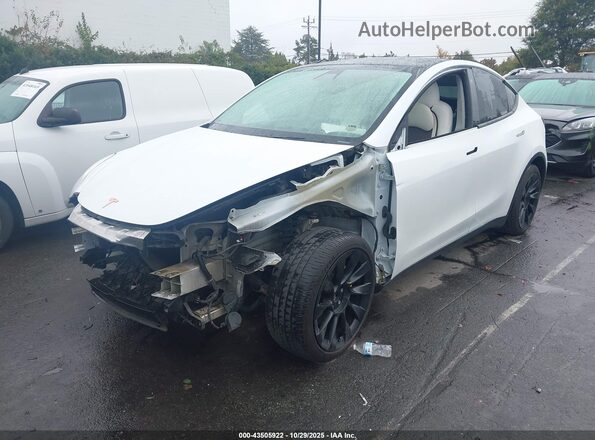 5YJYGDEE7LF017958 2020 TESLA MODEL Y Белый Передняя левая четверть