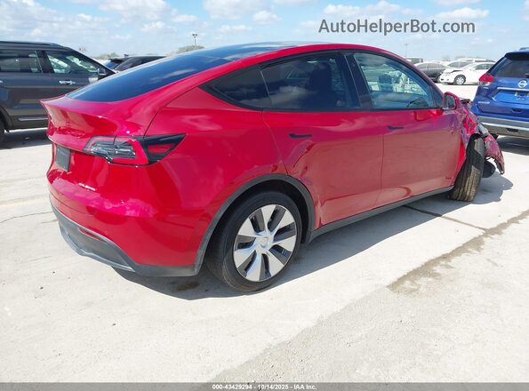 5YJYGDEE7LF047445 2020 TESLA MODEL Y Красный Задняя правая четверть