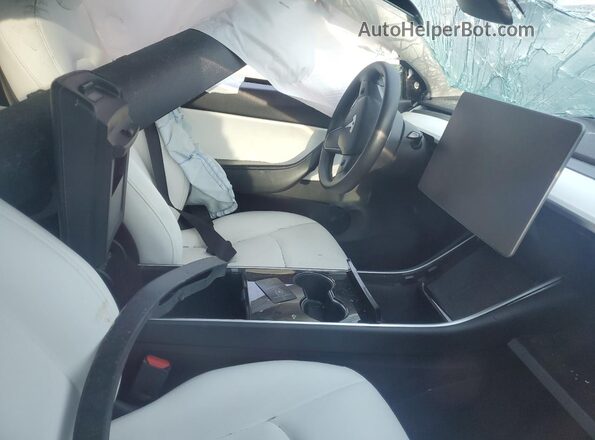 5YJYGDEE7LF049972 2020 TESLA MODEL White Vista interior delantera
