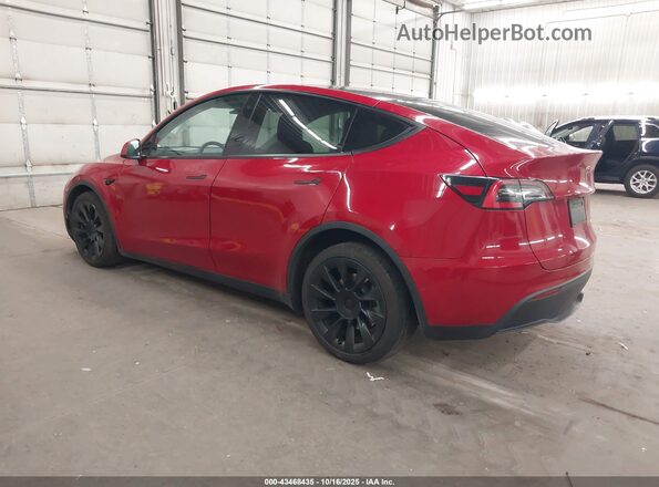 5YJYGDEE7MF062674 2021 TESLA MODEL Y Красный Задняя левая четверть