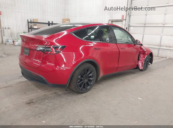 5YJYGDEE7MF062674 2021 TESLA MODEL Y Красный Задняя правая четверть