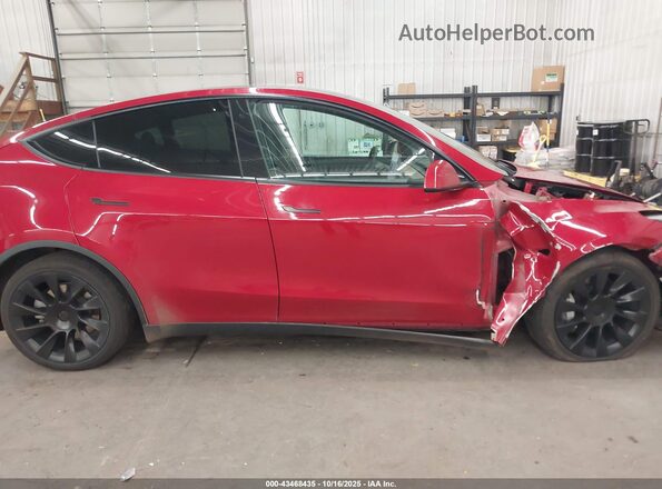 5YJYGDEE7MF062674 2021 TESLA MODEL Y Красный Панорамный вид салона 360°
