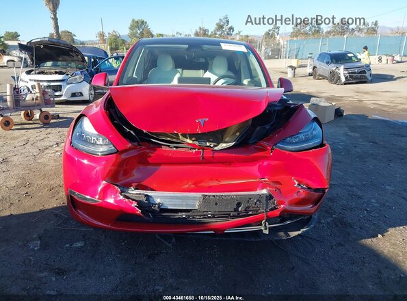 5YJYGDEE8LF032825 2020 TESLA MODEL Y Red Vista del cuadro de instrumentos