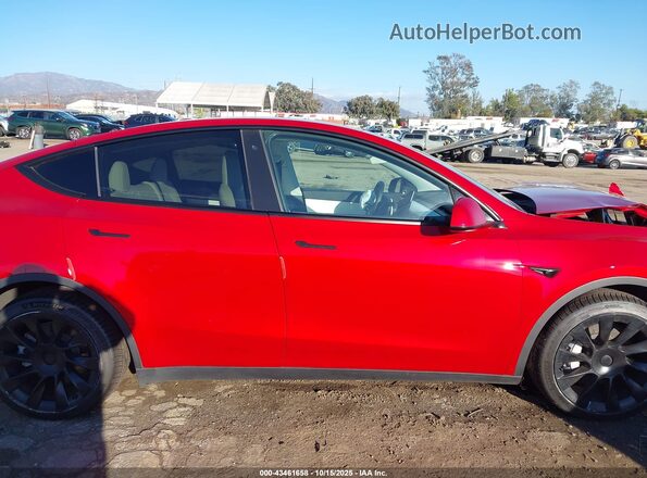 5YJYGDEE8LF032825 2020 TESLA MODEL Y Red Vista interior trasera