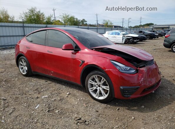 5YJYGDEE8LF047454 2020 TESLA MODEL Красный Передняя правая четверть