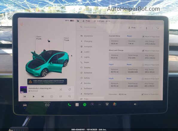 5YJYGDEE9MF263895 2021 TESLA MODEL Y Blue 