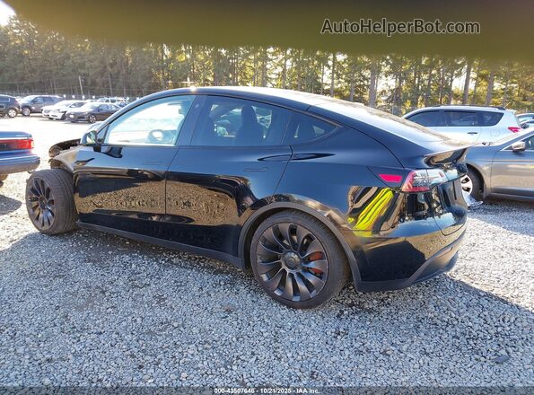 5YJYGDEF4MF215665 2021 TESLA MODEL Y Black უკანა მარცხენა