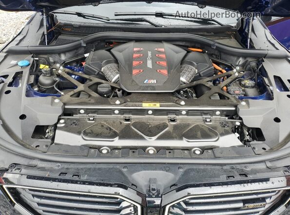 5YM23CS07P9R61772 2023 BMW XM Blue Widok komory silnika
