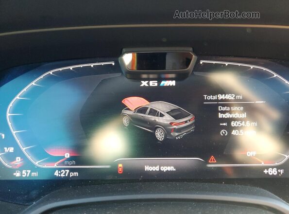 5YMCY0C02L9C65644 2020 BMW X6 Black Widok zestawu wskaźników