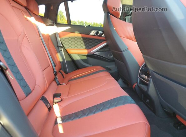 5YMCY0C02L9C65644 2020 BMW X6 Black Widok wnętrza z tyłu