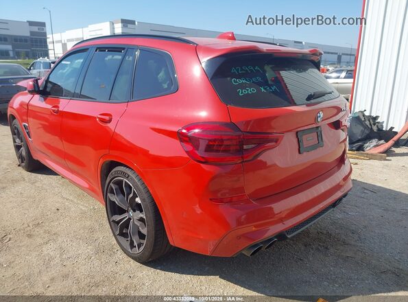 5YMTS0C01LLT10705 2020 BMW X3 Красный Задняя левая четверть