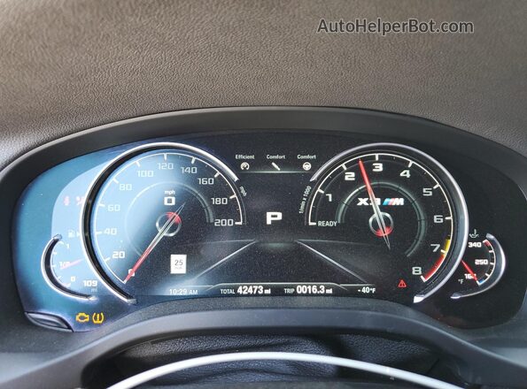 5YMTS0C03LLT10107 2020 BMW X3 Белый Вид щитка приборов