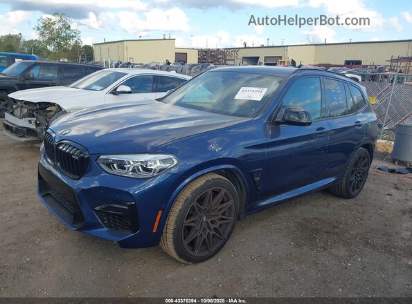 5YMTS0C06M9F33436 2021 BMW X3 Синий Передняя левая четверть