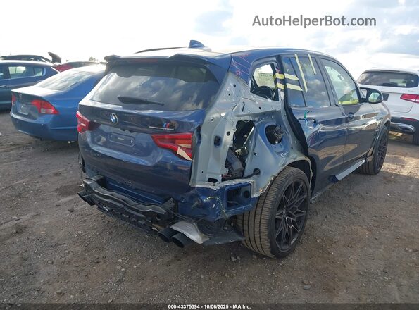 5YMTS0C06M9F33436 2021 BMW X3 Синий Задняя правая четверть