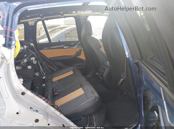 5YMTS0C06M9F33436 2021 BMW X3 Синий Вид наклейки с VIN-кодом