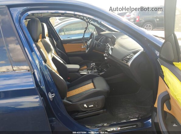 5YMTS0C06M9F33436 2021 BMW X3 Синий Вид салона спереди