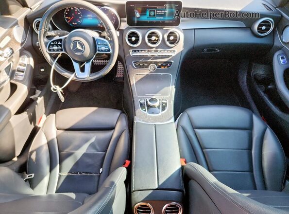 55SWF8DBXLU326976 2020 MERCEDES-BENZ C Gray Instrument cluster view