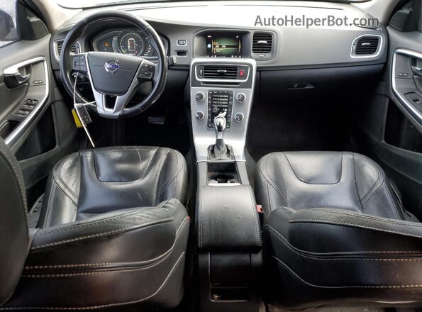 YV140MEL1J2391526 2018 VOLVO V60 Black Widok zestawu wskaźników