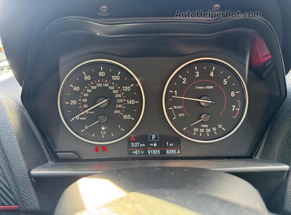 WBA1F9C56GV545208 2016 BMW 2 SERIES Silver Вид щитка приладів