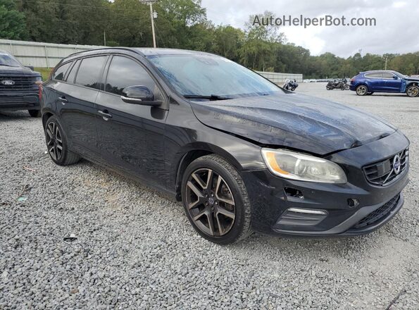 YV140MEL1J2391526 2018 VOLVO V60 Black Widok z przodu