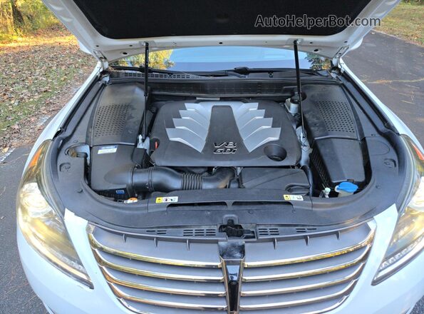 KMHGH4JH8GU104303 2016 HYUNDAI EQUUS Белый Вид панели приборов