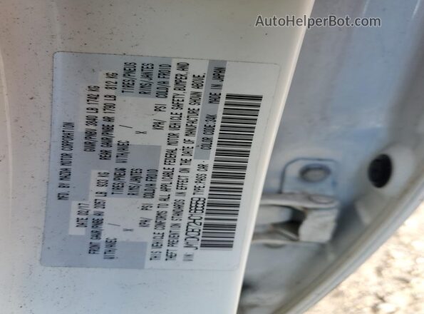 JM1DKDB72H0166559 2017 MAZDA CX-3 White Vista de la etiqueta del VIN