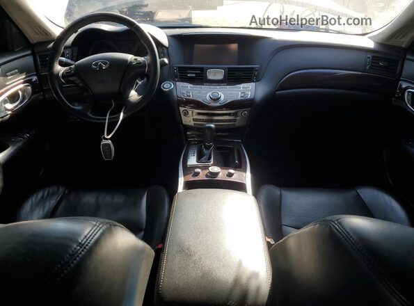 JN1BY1AP1HM740991 2017 INFINITI Q70 Brown Widok zestawu wskaźników