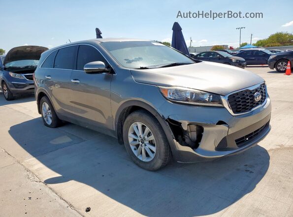 5XYPG4A36KG496705 2019 KIA SORENTO Gray Front view