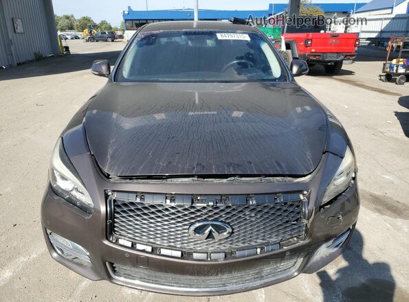 JN1BY1AP1HM740991 2017 INFINITI Q70 Brown Widok z tyłu