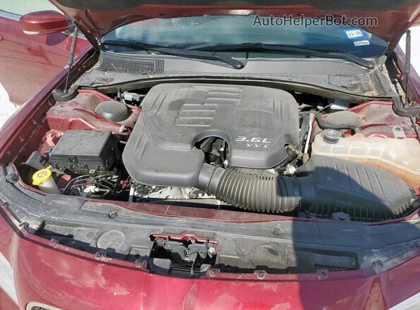 2C3CCAAG6MH515791 2021 CHRYSLER 300 Maroon Вид підкапотного простору
