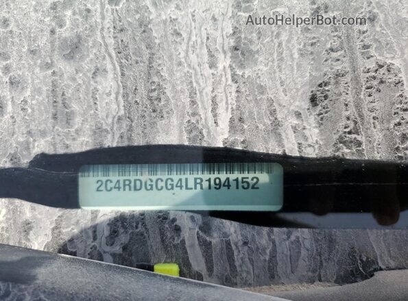 2C4RDGCG4LR194152 2020 DODGE CARAVAN White Սալոնի 360 աստիճան տեսք