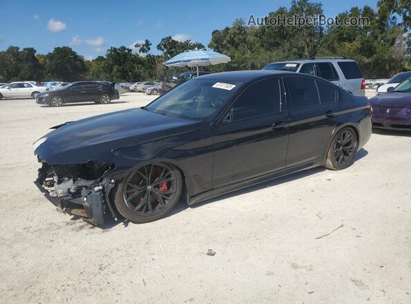WBA53BJ04NWX46363 2022 BMW 5 SERIES Синий Задняя левая четверть