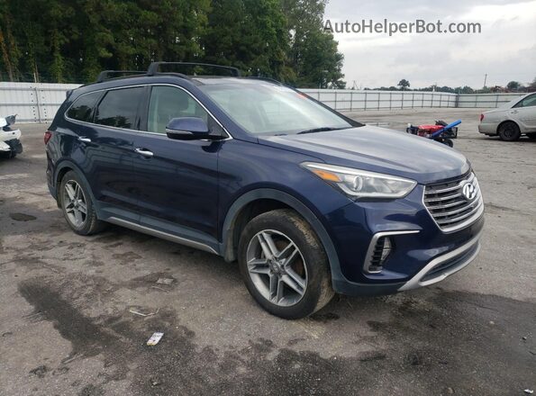 KM8SR4HF4HU256687 2017 HYUNDAI SANTA FE Blue 