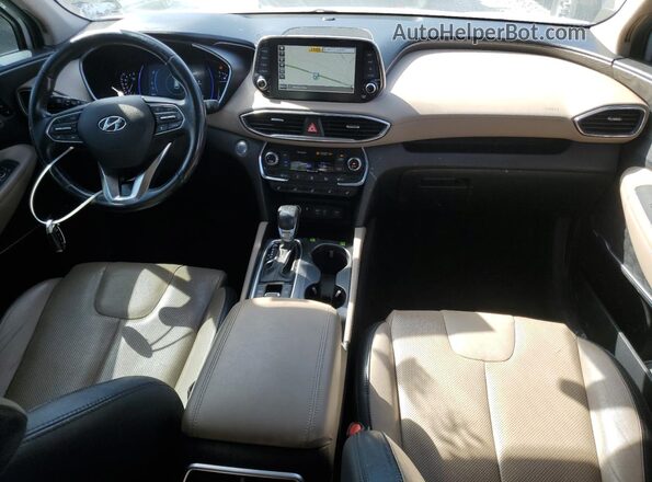 5NMS53AD7LH261191 2020 HYUNDAI SANTA FE Белый Вид щитка приборов