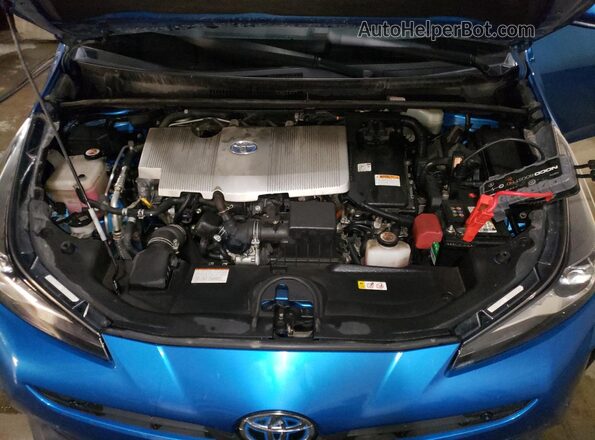 JTDKARFUXL3110965 2020 TOYOTA PRIUS Blue Widok komory silnika