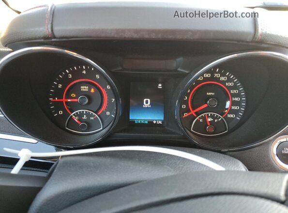 6G3F25RW5HL300154 2017 CHEVROLET SS Green ხელსაწყოთა პანელის ხედი