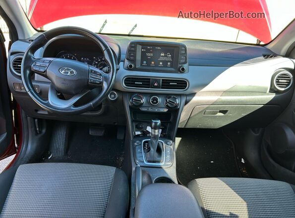 KM8K2CAA3LU471726 2020 HYUNDAI KONA Red უკანა სავარძლების ხედი