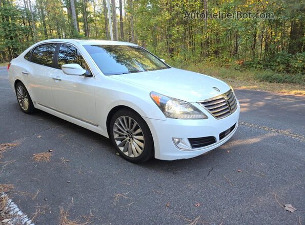 KMHGH4JH8GU104303 2016 HYUNDAI EQUUS Белый Задняя левая четверть
