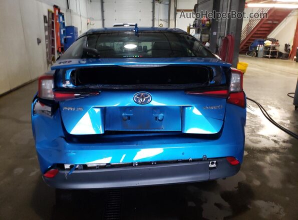 JTDKARFUXL3110965 2020 TOYOTA PRIUS Blue Widok wnętrza z przodu