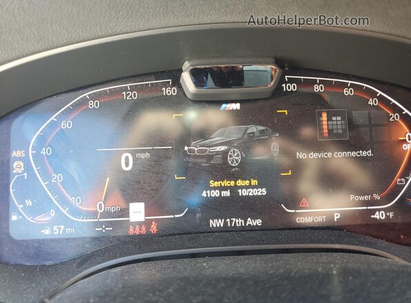 WBA53BJ04NWX46363 2022 BMW 5 SERIES Синий Вид задних сидений