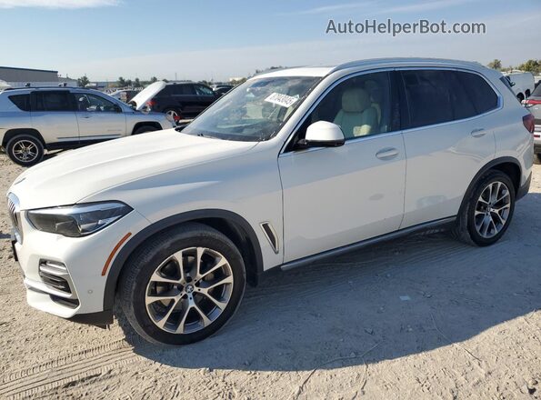5UXCR4C0XM9H39546 2021 BMW X5 White Trasero izquierdo